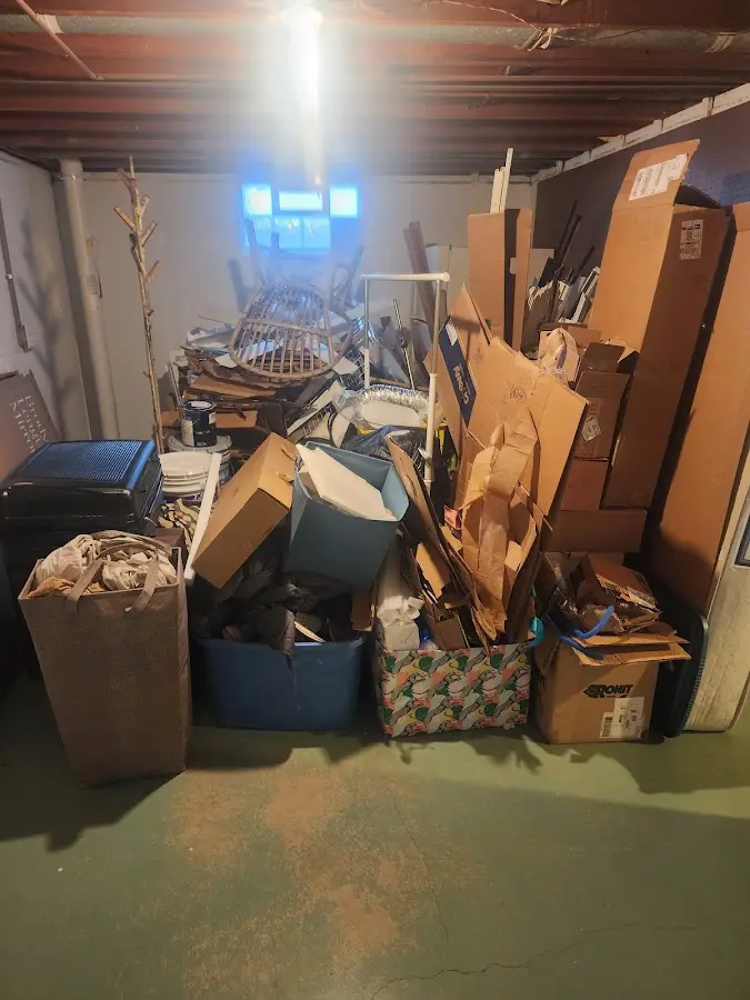 Roll-off dumpster container at job site for Roll Off Dumpster Rental in Penn Yan